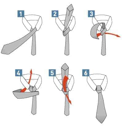 Как завязать галстук. Простой узел